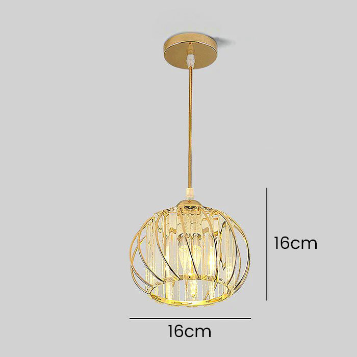 Pendellampe svart glass kule taklampe Luvikno