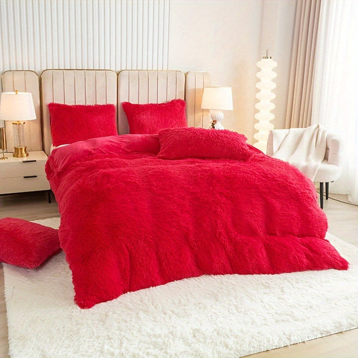 Luvikno | Ultra Soft Plush Duvet Cover Set with Zipper - Luksus & Komfort
