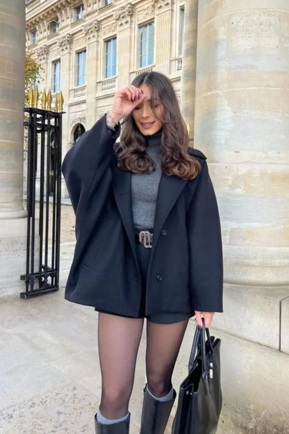 Luvik | Fit Lyhyt Villa Sekoite Takki