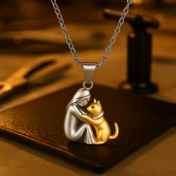 Luvikno | PawHeart Necklace – Jewelry for dog lovers with paw prints