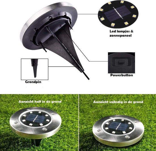 Luvikno | Trådløse LED solcelle hage lamper Pro - Skap den perfekte stemningen i hagen din!