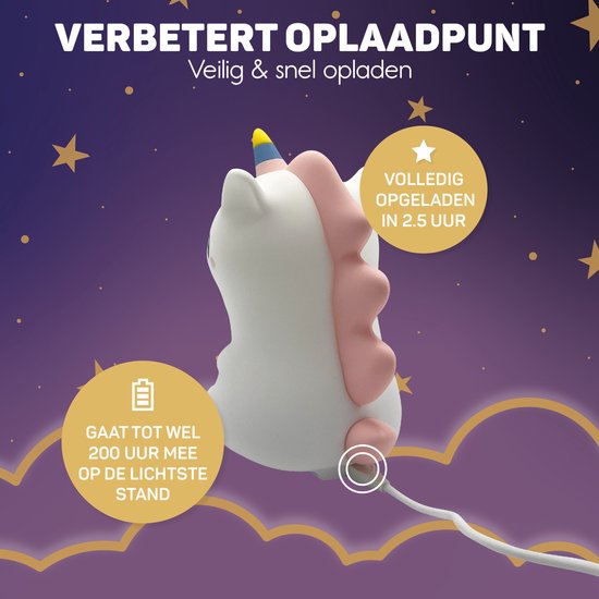 Unicorn Night Light - DreamCrest | Luvikno