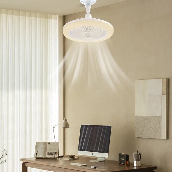 BreezeGlow Vifte Lys – Takvifte med fjernkontroll Luvikno