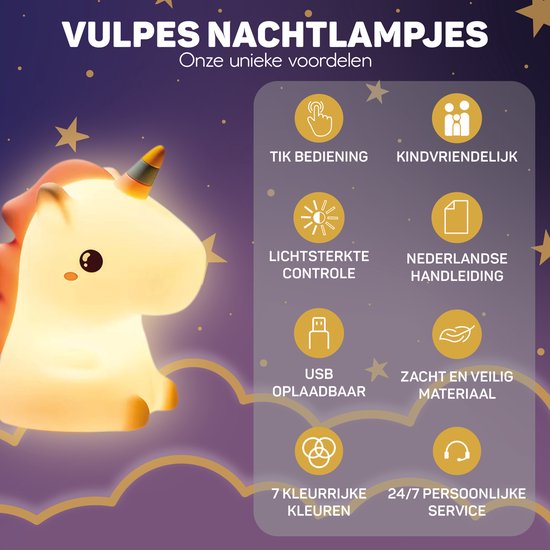 Unicorn Nattlys - DreamCrest | Luvikno