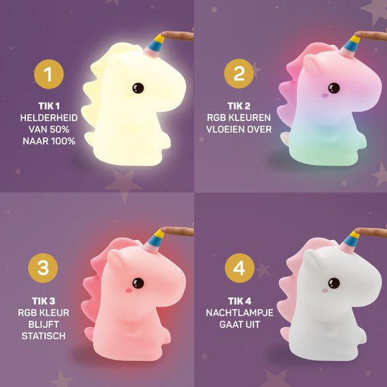 Unicorn Night Light - DreamCrest | Luvikno