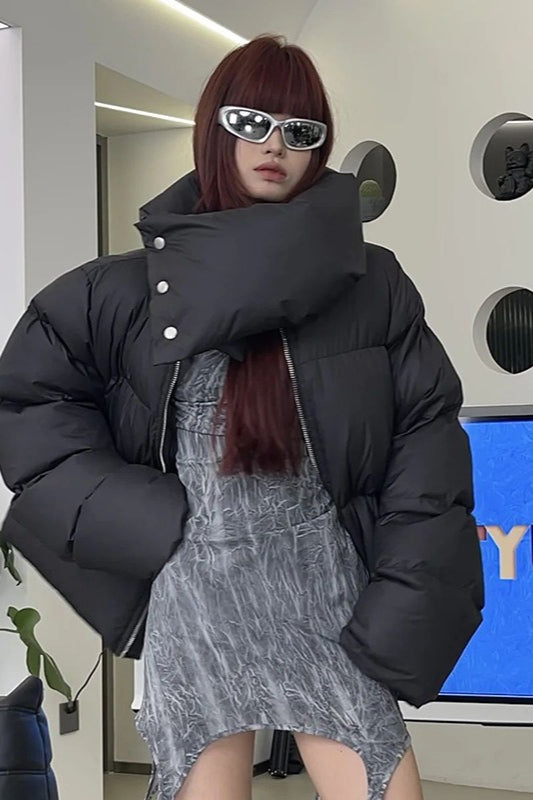 Luvik | Snapshot Halslenke Puffer-jakke