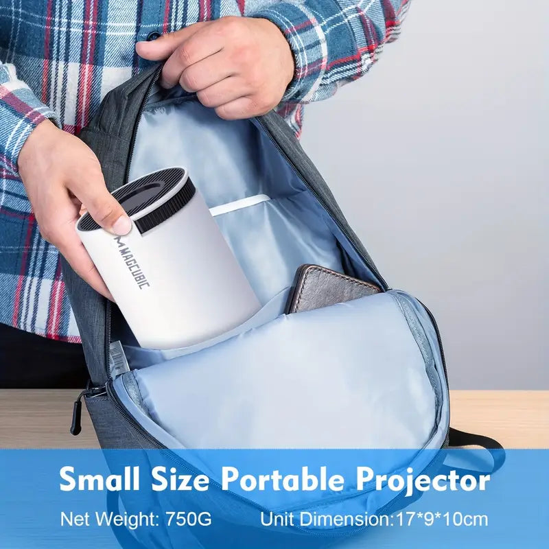 Luvikno | Magcubic HY300 4K Mini Projektor – Android 11, Dobbelt WiFi 6, 260 ANSI, Trådløs 5.0