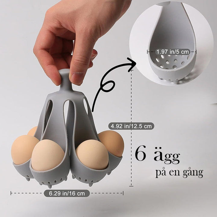 EasyPoach Silikon Egg Master — Nyt perfekt kokte egg uten stress som alle elsker | Luvikno