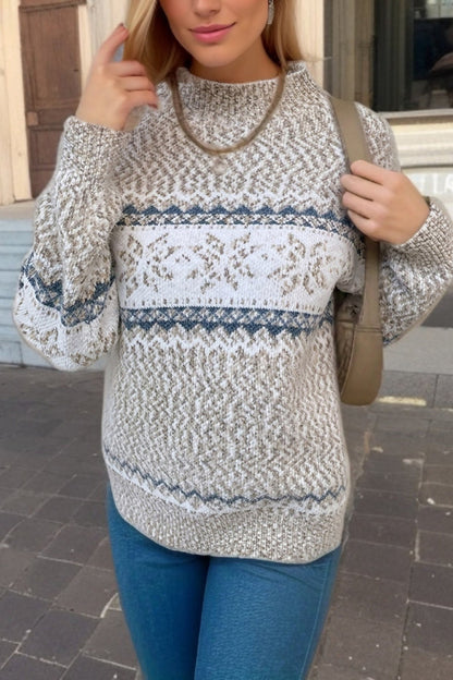 Luvik | Tyylikäs joulutakkipaita, jossa on lumihiutaleita