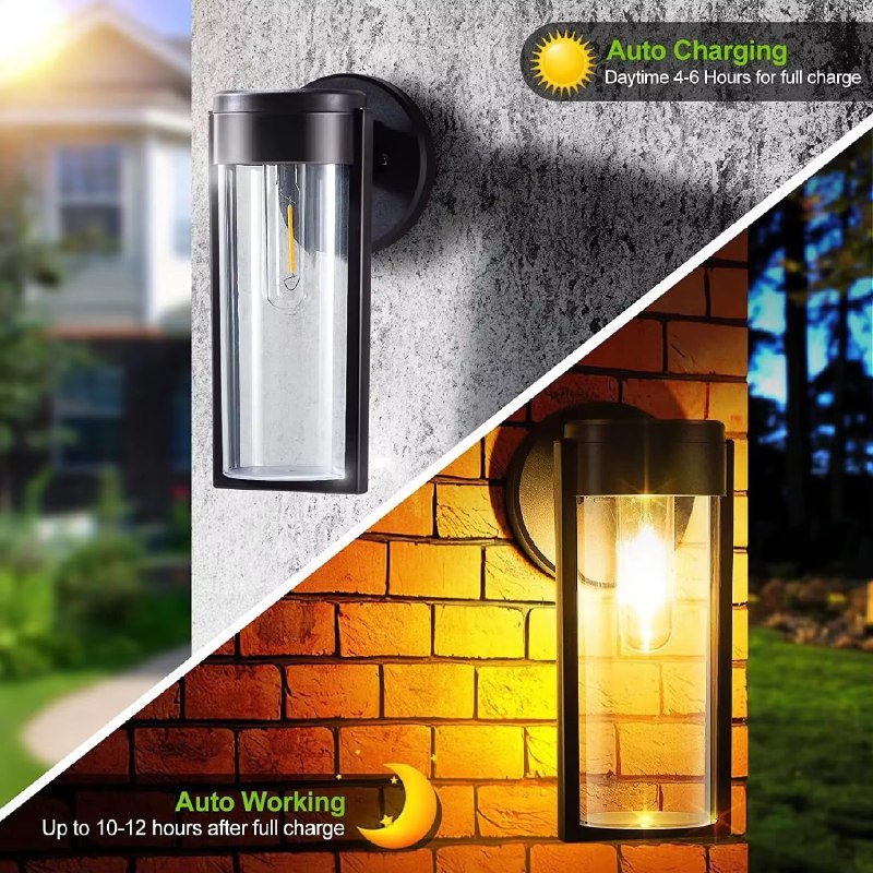 Solar Column Wall Light | Luvikno