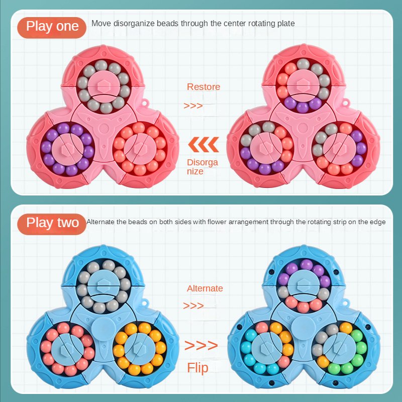 SensoryToy Magic Beans Gyro Fidget Spinner | Luvikno