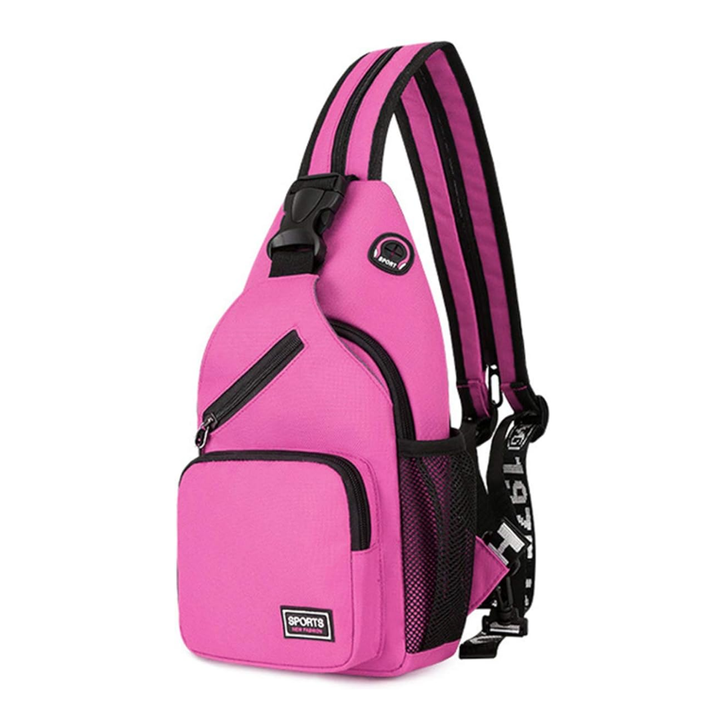 Luvikno | Damers Crossbody Bag - Lerrets utendørs skulderveske med flere bærealternativer