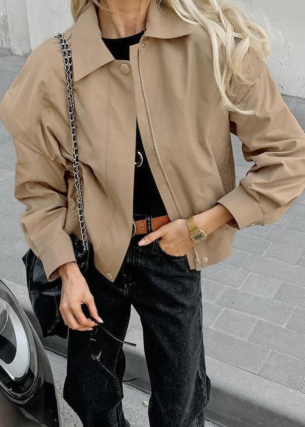 Luvik | Ranskalainen kääntökauluksinen bomber-takki – vaivaton tyyli joka päivälle