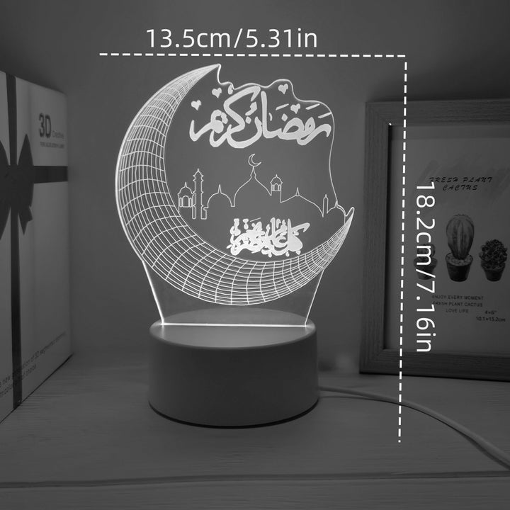MoonPalace - 3D Farge Kveldslampe Touch Luvikno