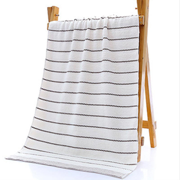 Striped Badehåndkle Bad håndkle Sett 100% Bomull | Luvikno