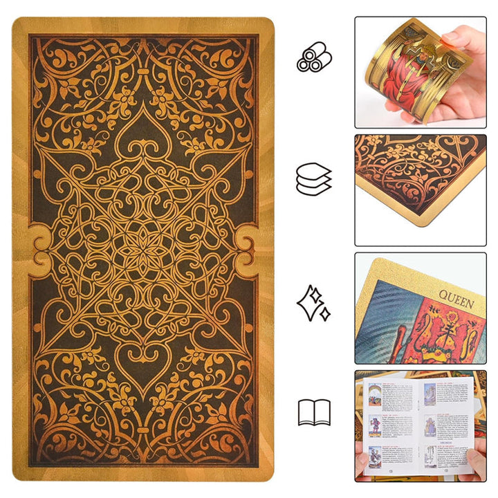 Luvikno | Utforsk den mystiske verden av tarot Gullfarget tarot