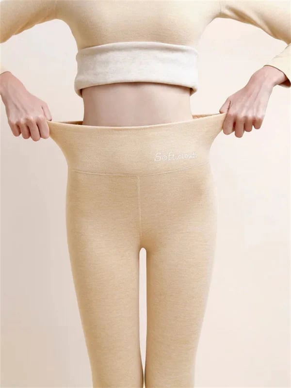 Luvik | Kvinners vinterbukser fleece - Varme leggings med formende effekt