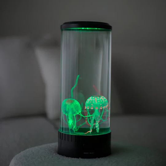 Luvikno | LED Manet Lava Lampe & Akvarium for Barn & Voksne - Birthday Gaver for Barn, Perfekt Gave for Akvarielskere