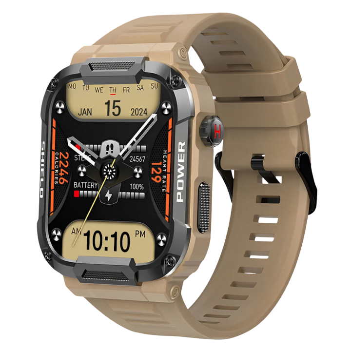 Smartwatch Robust Utendørs Trening Tracker Svart Luvikno
