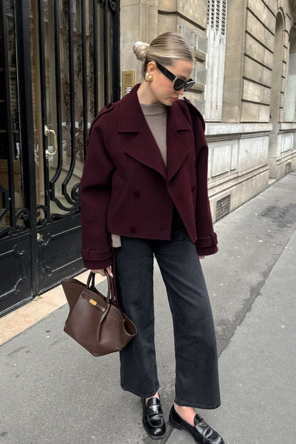 Luvik | Ruskea Villa Kaksoisnapitus Takki