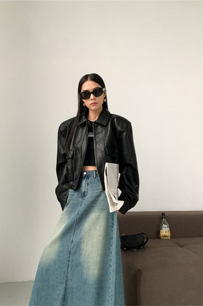 Luvik | PU Nahkakangas Kaulustakki