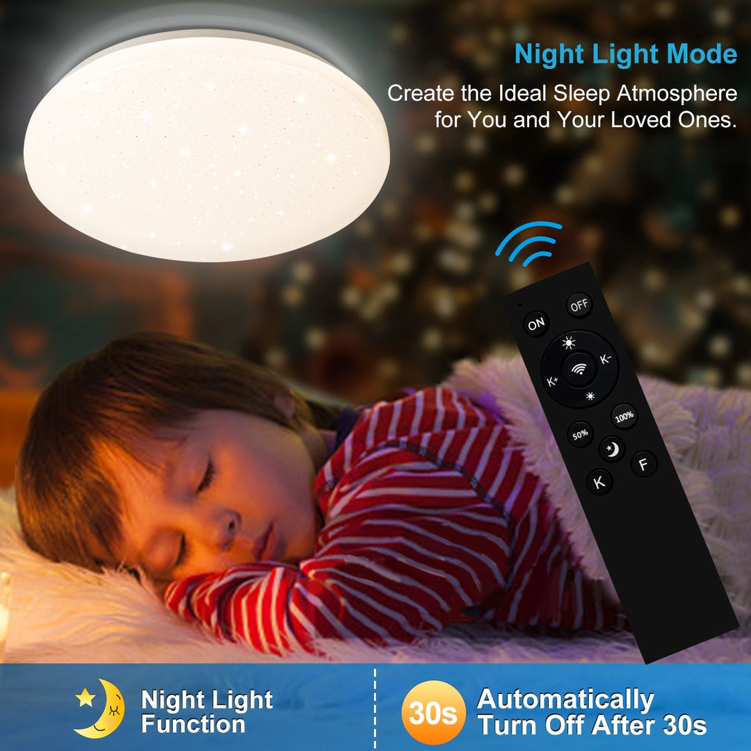 24W LED taklampe dimbar med stjernehimmeleffekt | Luvikno