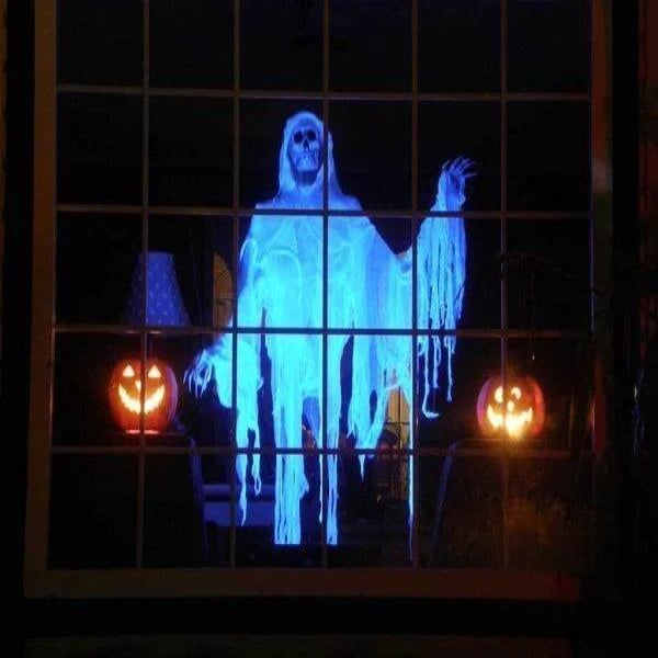 Luvikno | SpookGlow Holografisk Projektor | Forandre plassen din med fengslende Halloween-projeksjoner