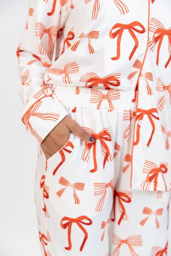 Luvik | Joulukaari Tulostus Pitkähiha-paita ja joustava vyötärön taskuhousu Setti