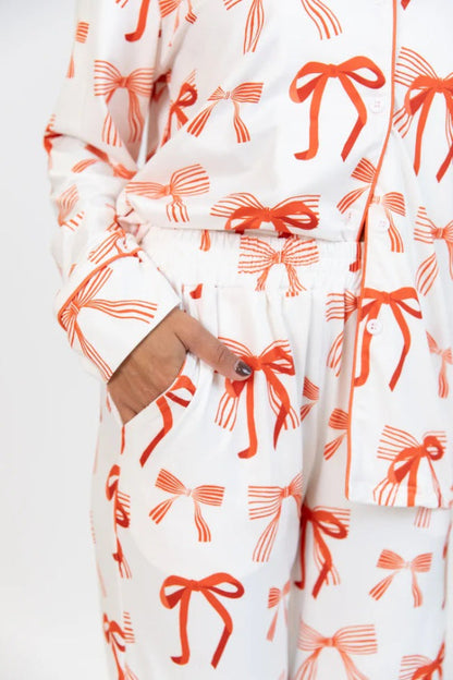 Luvik | Joulukaari Tulostus Pitkähiha-paita ja joustava vyötärön taskuhousu Setti