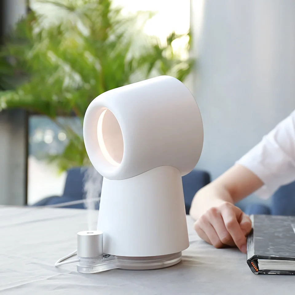 Bladeless USB Luftrenser Vifte med LED Nattlys | Luvikno