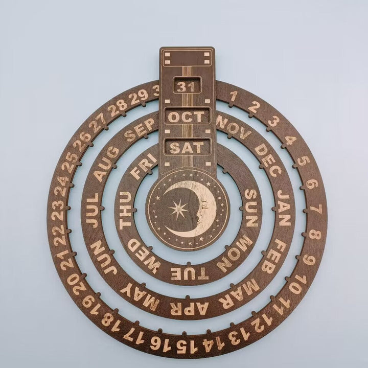 Tre roterende sirkulær evig kalender | Luvikno