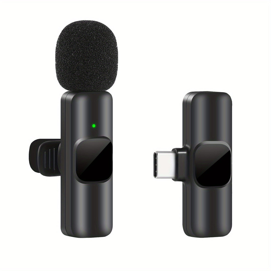 Luvikno | Trådløs Lavalier Mikrofon for Videoinnspillinger og Strømming – Kompakt Design med Høy Lydkvalitet og USB-C Tilkobling