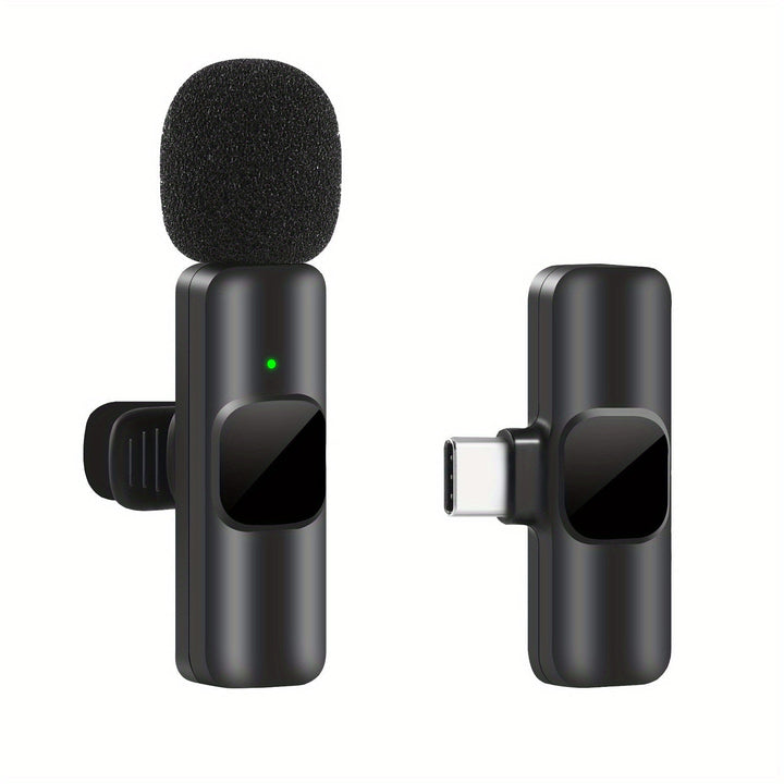 Luvikno | Trådløs Lavalier Mikrofon for Videoinnspillinger og Strømming – Kompakt Design med Høy Lydkvalitet og USB-C Tilkobling