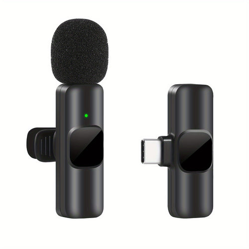 Luvikno | Trådløs Lavalier Mikrofon for Videoinnspillinger og Strømming – Kompakt Design med Høy Lydkvalitet og USB-C Tilkobling