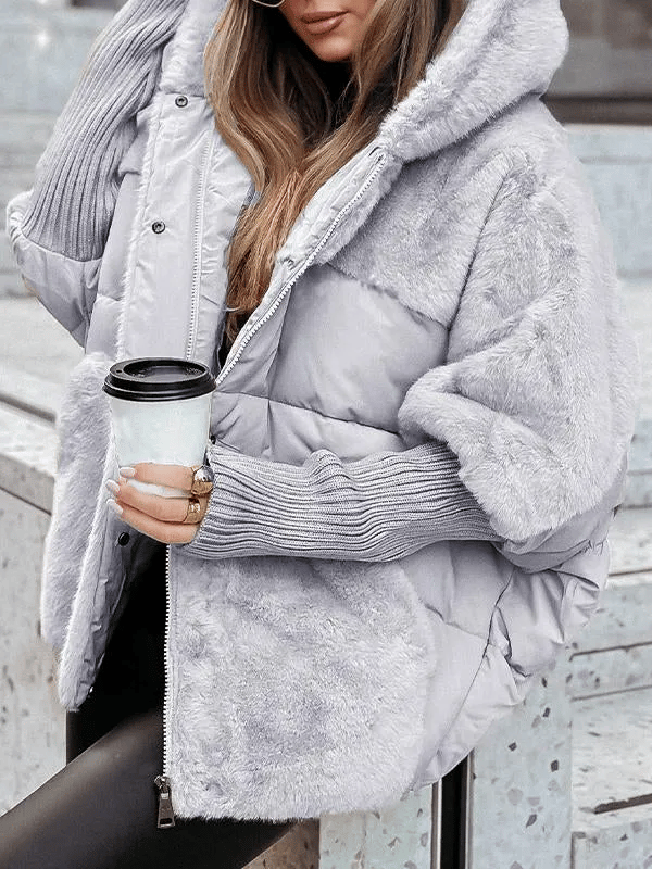 Luvik | Vinterjakke - Rentomodel - Fôret quiltet jakke med pelsdetaljer