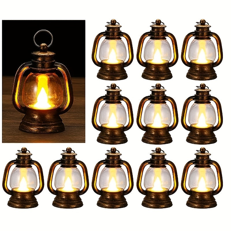 Retro LED Mini Lanterns – Atmosfærisk Belysning for Fester Luvikno