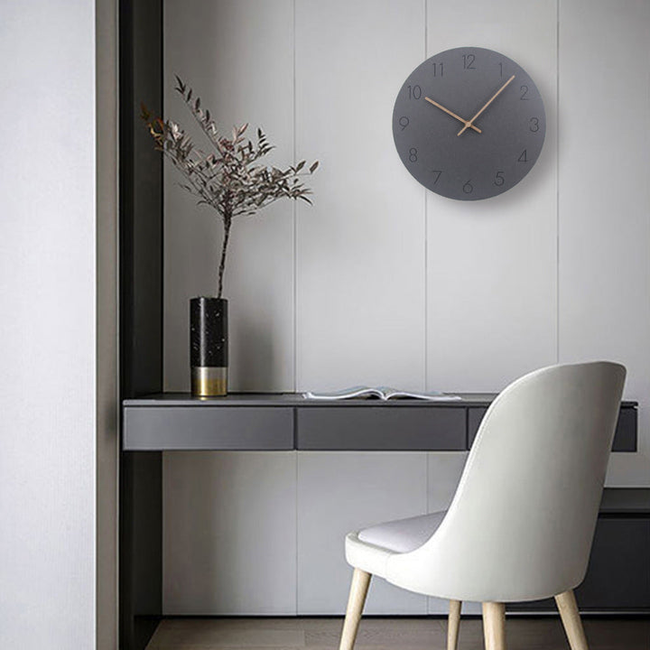 StilDesign Veggklokke – Minimalistisk Stille Klokke for Moderne Interiør | Luvikno