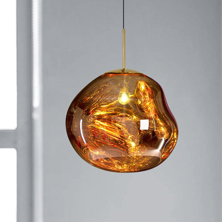 Moderne Glass Ceiling Lamp - LunaLux | Luvikno