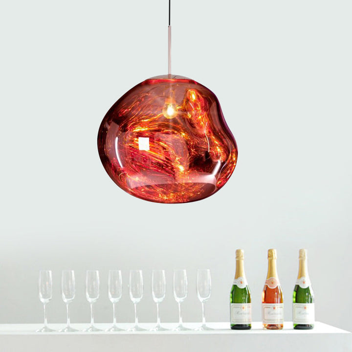 Moderne Glass Ceiling Lamp - LunaLux | Luvikno