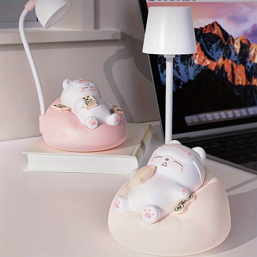 LumiKat Lampe - Søt LED Katt Nattlampe Luvikno