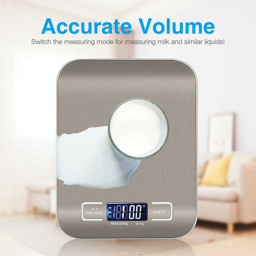 Digital kjøkkenvekt: 5KG/11lb kapasitet. | Luvikno