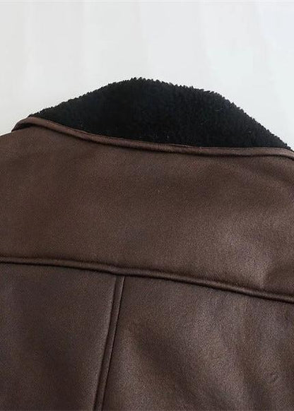 Luvik | Tyylikäs kaksipuoleinen tekonahkatakki