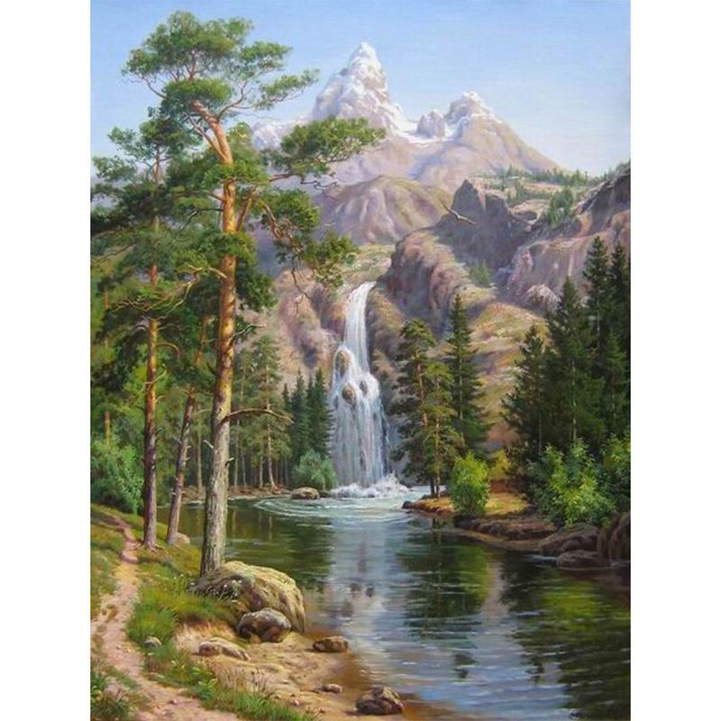 Waterfall Forest - GemPaint Kit | Luvikno