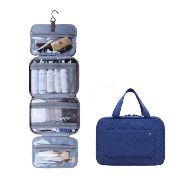 Luvikno | Travelique Reiset kosmetikkorganisator | Kompakt & Vannavvisende | Med 4 Rom & 360° Hake | For Kvinner & Menn