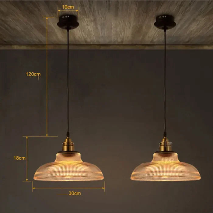 Glass Pendant Lamp - CrystalLoom | Luvikno