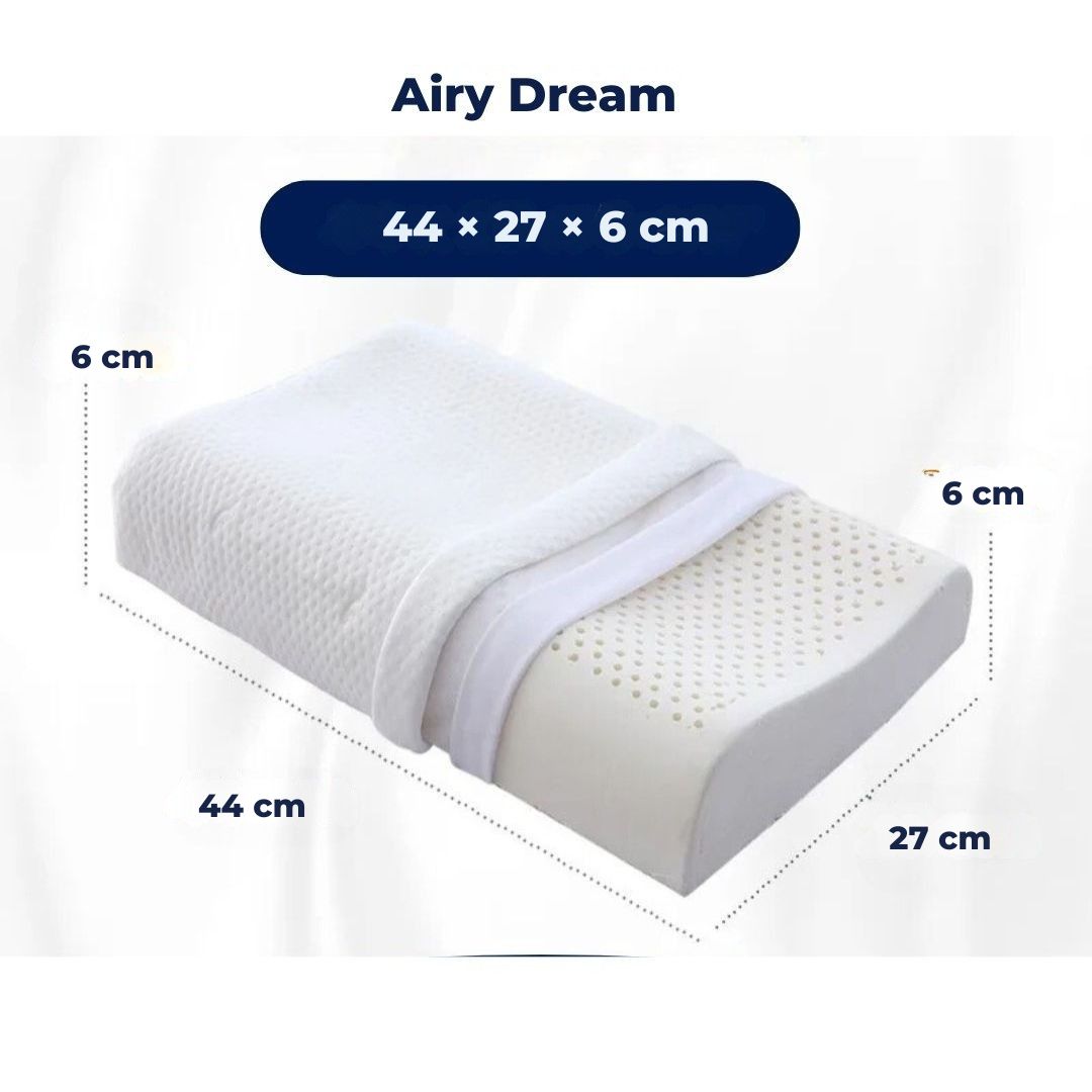EcoNeck Comfort | 100% Naturlatex Ortopediskpute - for Nakke Smerte - Komfortabel og Støttende Pute - Bedre Søvn - Velvære Luvikno