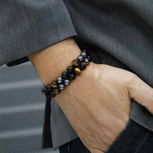 Luvikno | Justerbar armbånd laget av naturlig malm