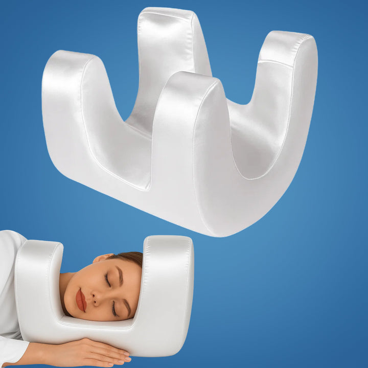 DermSleep | Anti‑Wrinkle Beauty Pillow – Kjølende Minne Skum – Ergonomisk Kontur – Hudpleie Støtte – Side- og Ryggsovende Luvikno