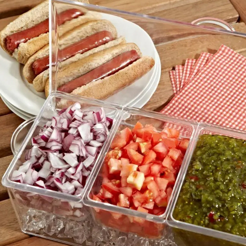 Ice Chilled Condiment Tray Set | Luvikno