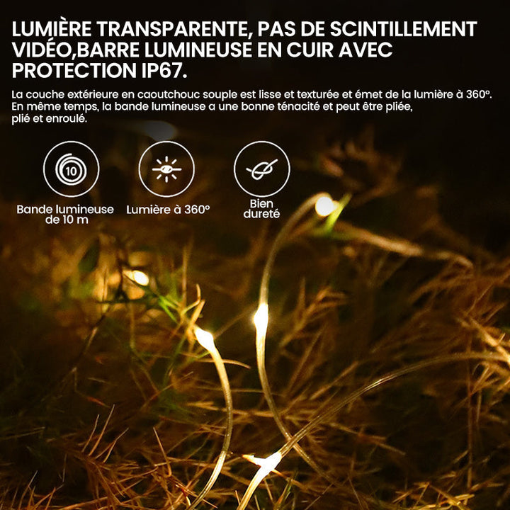 Portable, utvidbar, vanntett lyslenker for utendørs bruk | luvikno